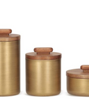 Pote Decorativo M - Metal e Madeira