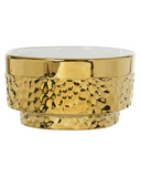 Bowl Decorativo Éclat de Porcelana Dourado e Branco 10,4cm x 20,2cm