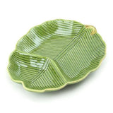 Folha Decorativa de Banana Leaf 26,5 x 20 x 4 cm