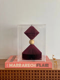 Escultura Decorativa "Your Book Vinho"