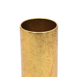 Vaso Dourado Lux em Metal M - 28x9 cm