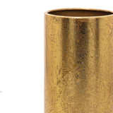 Vaso Dourado Lux em Metal P - 23x8cm