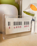 Quadro acrílico Personalizado - I love You - 20x12 cm