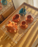 Bandeja de Acrílico e Metal – 54x27x3 cm