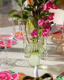 Cogumelo Vaso Vidro Verde