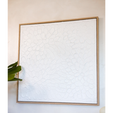 Quadro em Canvas Texturizado Branco