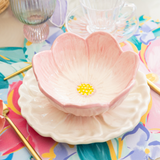 Bowl Decorativo Flor Cinerária - Rosa