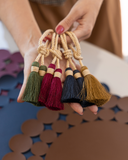 Conjunto 4 Porta Guardanpos Tassel Palha Colors