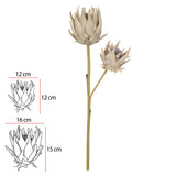 Haste Decorativa de Protea Palha Outono - 64 cm