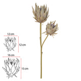 Haste Decorativa de Protea Chá Outono - 64 cm