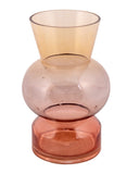 Vaso de Vidro Elipse Âmbar Rosé 21 x 33 cm