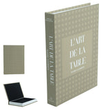 Caixa Livro em MDF Verde - L' art de la Table 31,5x23x4cm