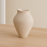 Vaso em Polirresina Branco Organic - 38,5 x 24 cm