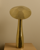 Escultura Decorativa Cogumelo em Dourado – Cerâmica