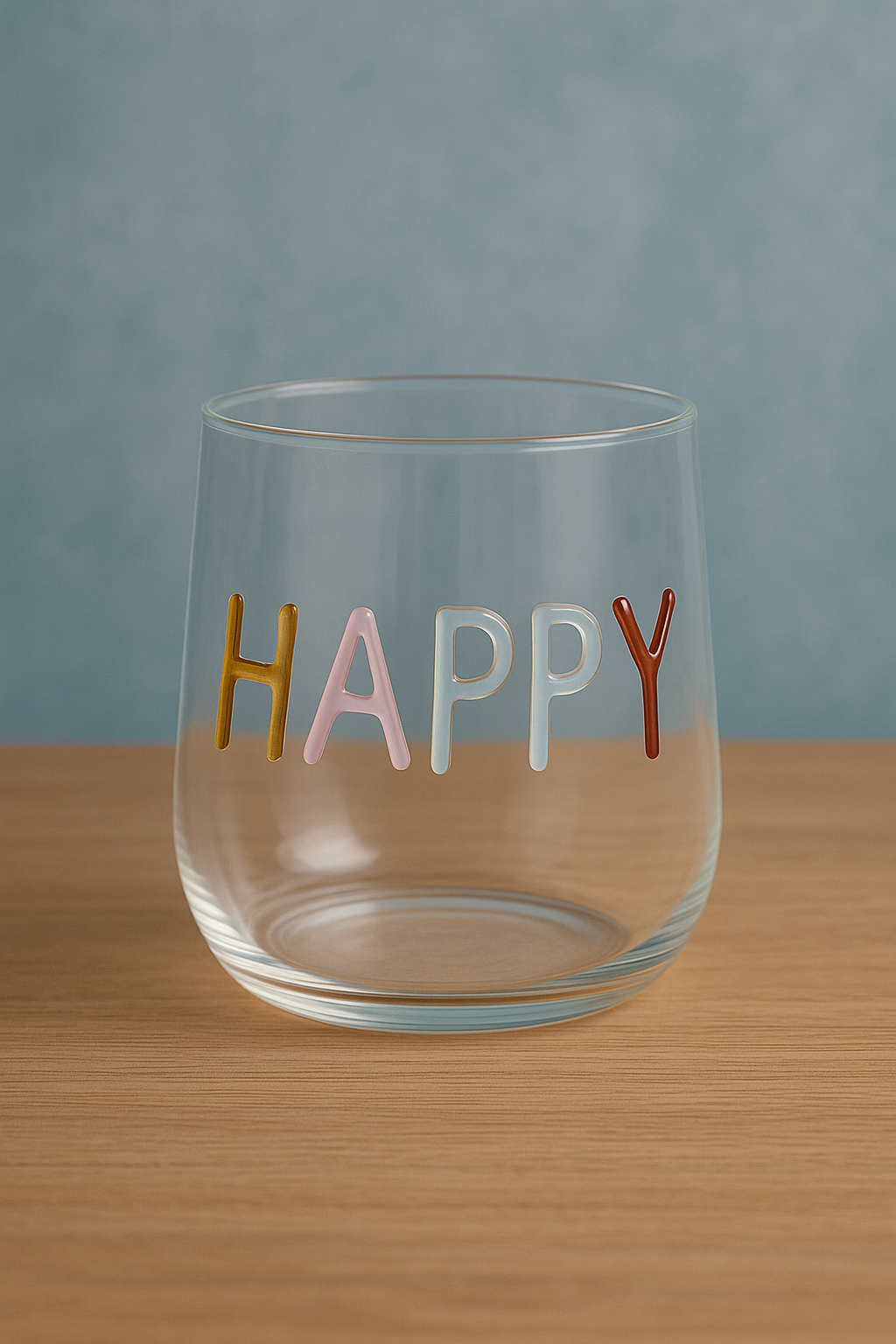 Copo de Vidro Borossilicato “Happy” – 450 ml