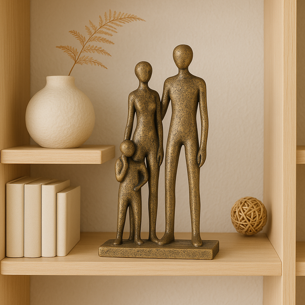 Escultura Golden Family – 30cm