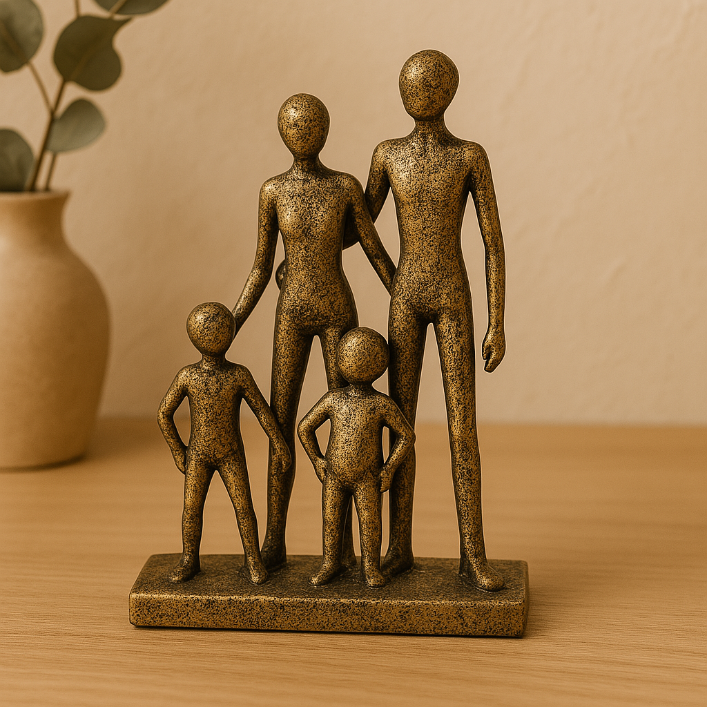 Escultura Golden Family II - 22cm