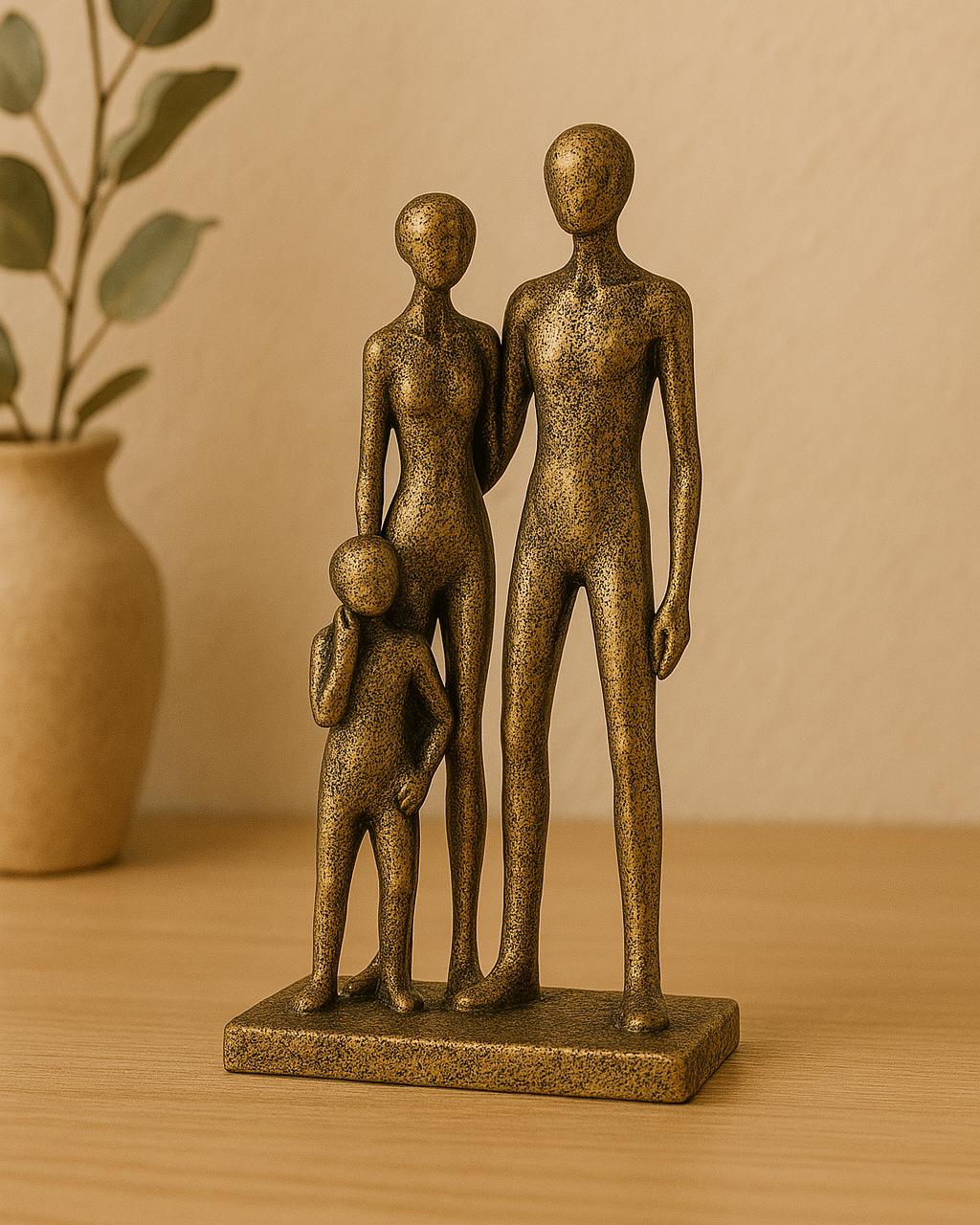 Escultura Golden Family – 30cm