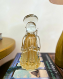 Anjo de Vidro Tipo Murano (Transparente Dourado) 15cm x 7cm