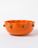 Bowl Flora Com Ouro Laranja M