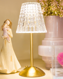 Luminária Abajur Dourado de Mesa 14,5cm x 30cm