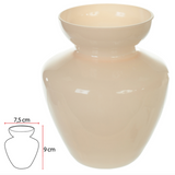 Vaso Decor Vidro Bege 9 x 7,5 cm