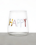 Copo de Vidro Borossilicato “Happy” – 450 ml