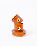 Xícara Lina com Ouro – Ocre