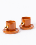 Xícara Lina com Ouro – Ocre
