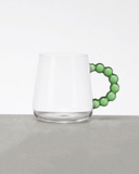 Caneca de Vidro Borossilicato com Alça Verde – 430 ml
