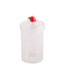 Pote de Vidro Borossilicato com Tampa de Morango – 750 ml