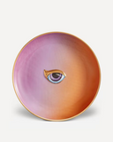 Prato Decorativo Letho – Rosa e Laranja