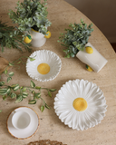 Bowl Decorativo de Margarida - Branco e Amarelo - Pré Venda 10 dias úteis