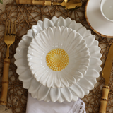 Bowl Decorativo de Margarida - Branco e Amarelo - Pré Venda 10 dias úteis