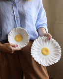 Bowl Decorativo de Margarida - Branco e Amarelo - Pré Venda 10 dias úteis