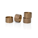 Argola de Guardanapo Complement 4 Pcs Texture