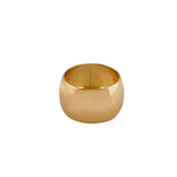 Conjunto anéis para guardanapo espiral dourado. Peças modernas e únicas para tornar suas composições ainda mais especiais!