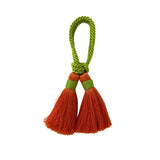 Porta-guardanapo Tassel Laranja e Verde