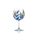 Taça pintada a mão confeccionada em cristal, elegante e refinada, ideal para servir drinks. Capacidade: 600 ml